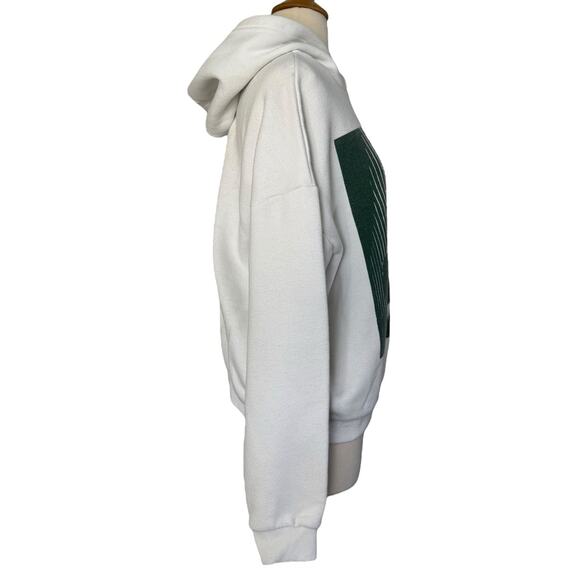 EDIKTED Mono Print Pop Art White Hoodie Sweatshirt SO SOFT Popular TikTok Top S - Picture 6 of 9